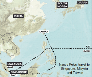 Nancy Pelosi's travel to Taiwan