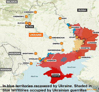 Ukraine front lines on July 28, 2022